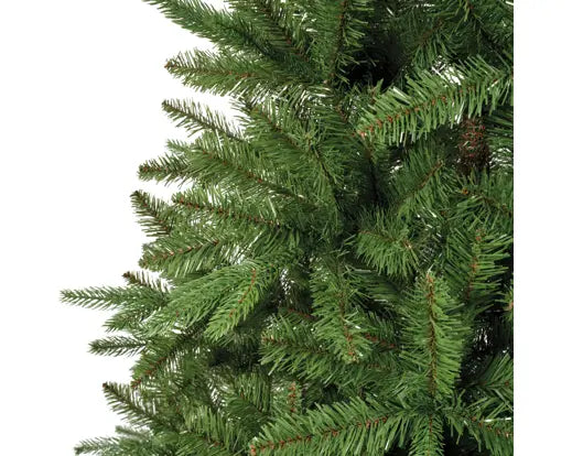 Albero di Natale Artificiale Bretton Fir 180 cm Verde Ø99 cm in PE e PVC con Base in Metallo Everlands Kaemingk