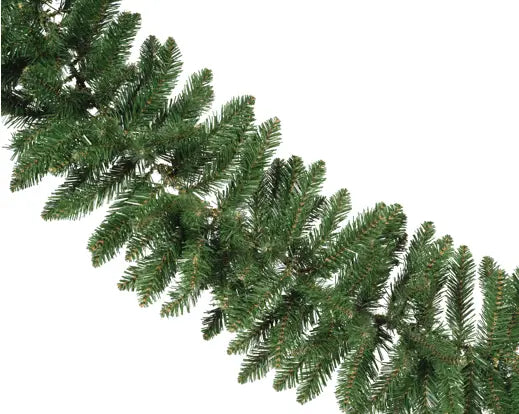 Ghirlanda Natalizia Verde Everest 180 cm Ø25 cm con 250 Rami in PVC per Interno ed Esterno Kaemingk