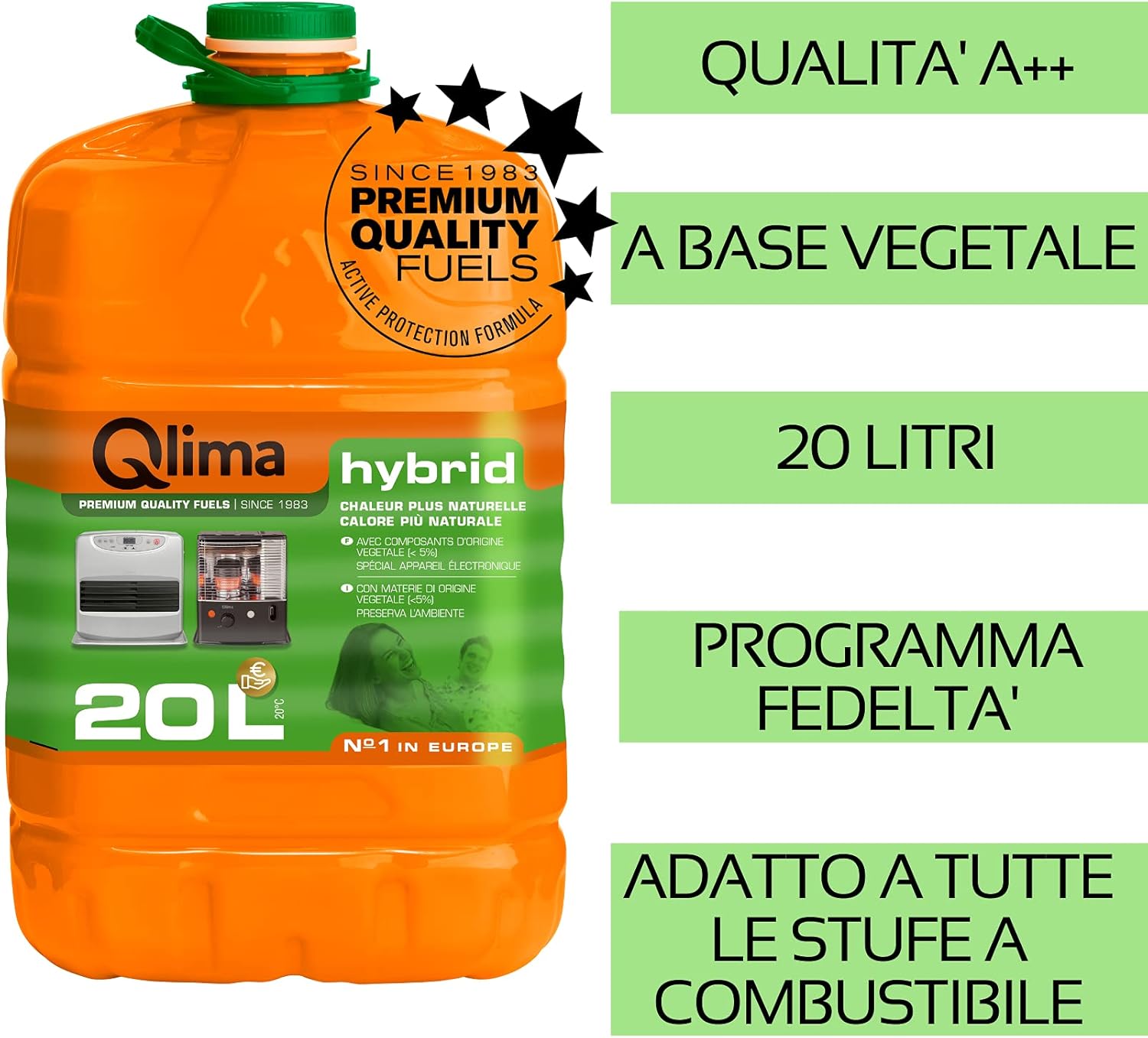 Combustibile liquido per stufe "Hybrid" 20 litri a base vegetale" Qli Brico Sapiens - L' evoluzione del fai da te Combustibile liquido per stufe "Hybrid" 20 litri a base vegetale" Qli Brico Sapiens - L' evoluzione del fai da te