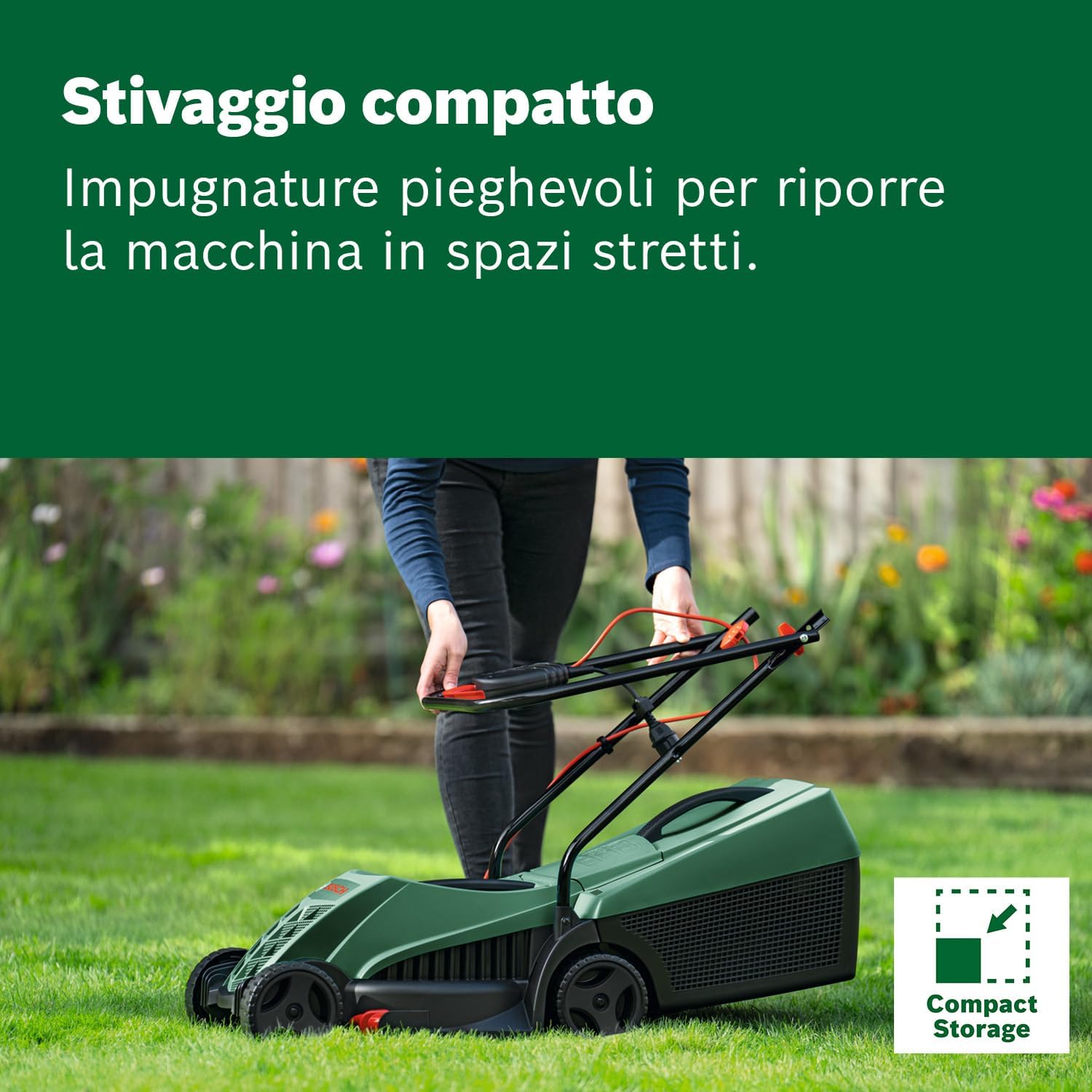 Rasaerba Elettrico Bosch EasyRotak 32-235, Motore 1200W Larghezza Taglio 32 cm | Bosch