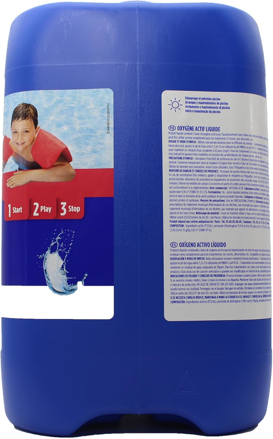 Ossigeno Attivo Liquido Gre 76098 OxyChoc 5L, Trattamento d'Urto e Mantenimento Senza Cloro | Gre