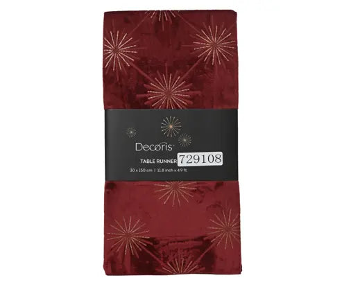 Tovaglia Runner Natalizia 40x140cm Colore Rosso | Kaemingk