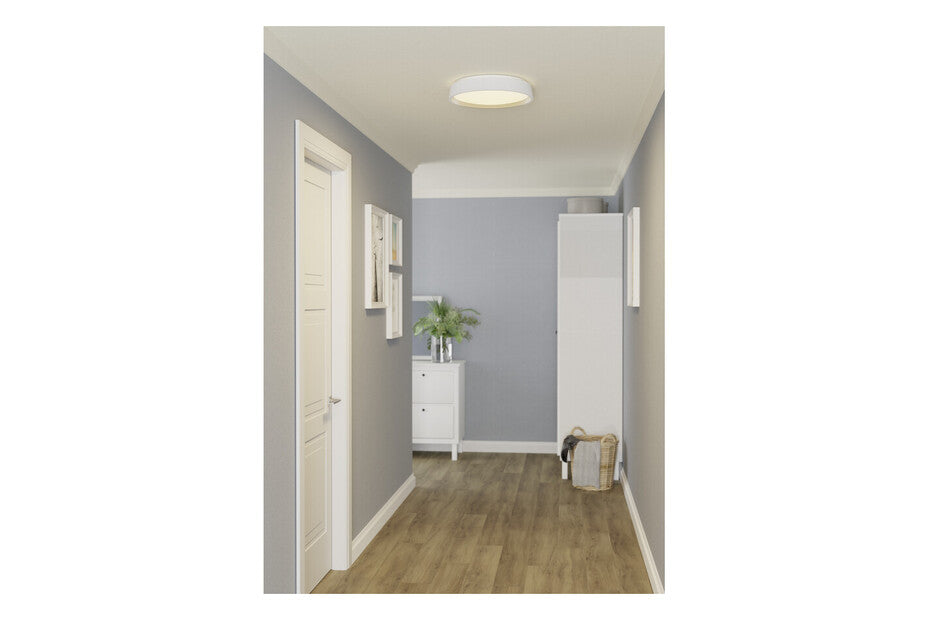 Plafoniera LED MASSIGNANO-Z 2400 Lumen, Struttura in Acciaio con Controllo Remoto, Domotica Smart | EGLO