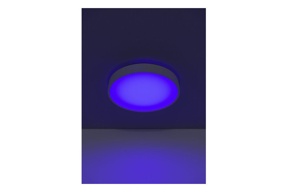 Plafoniera LED MASSIGNANO-Z 2400 Lumen, Struttura in Acciaio con Controllo Remoto, Domotica Smart | EGLO