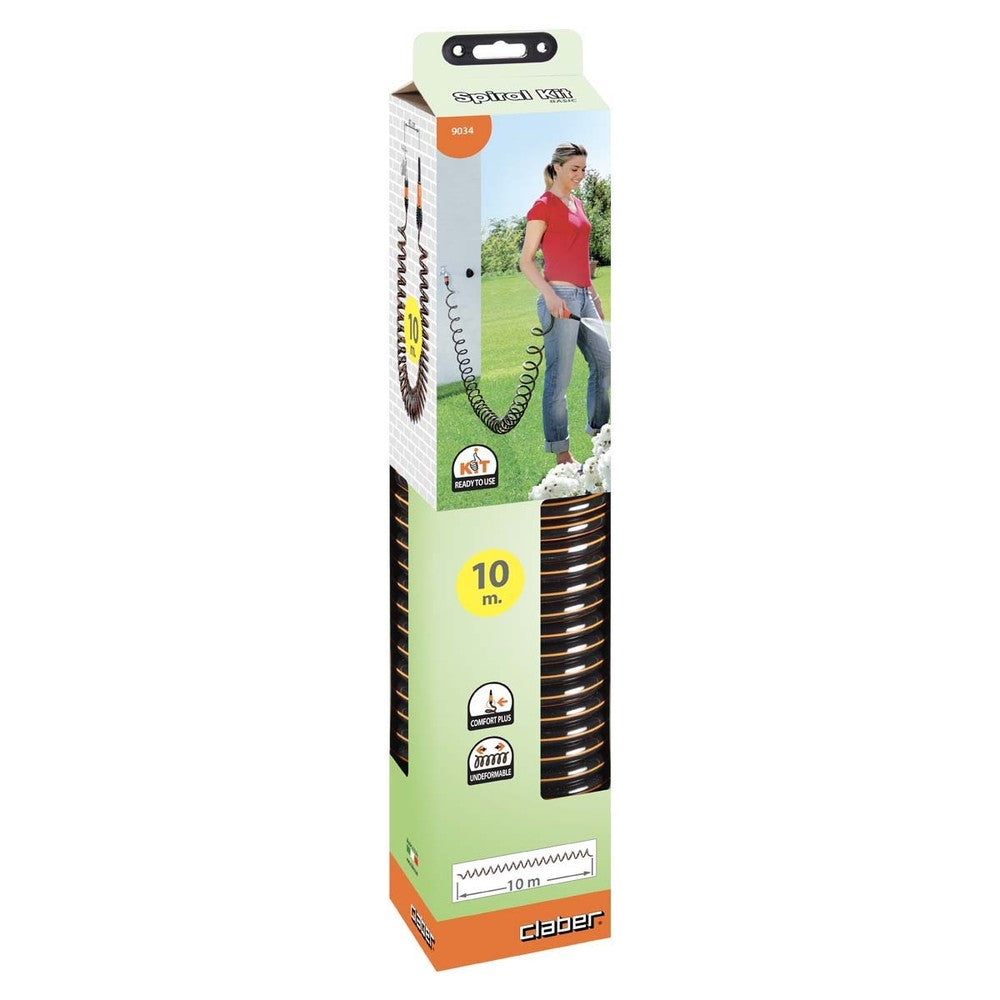 Kit tubo spiralato 10 metri con accessori Claber