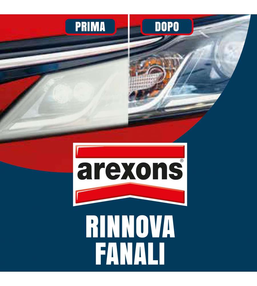 Arexons Rinnova Fanali 150 g Pasta Lucidante per Fari Auto e Moto