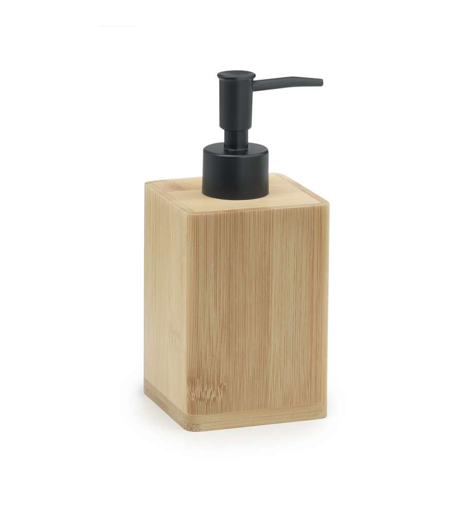 Dosatore sapone Bamboom naturale/nero Bonnie Gedy