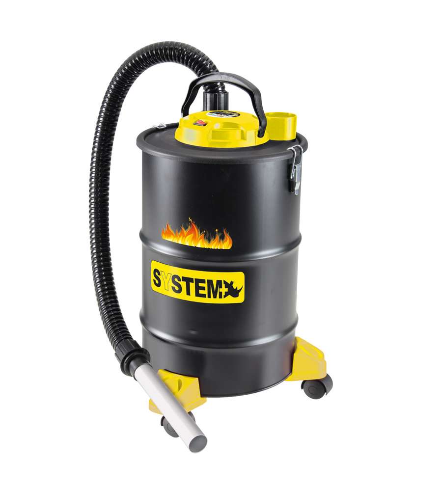 Aspiracenere per ceneri calde 20 litri nero/giallo System+