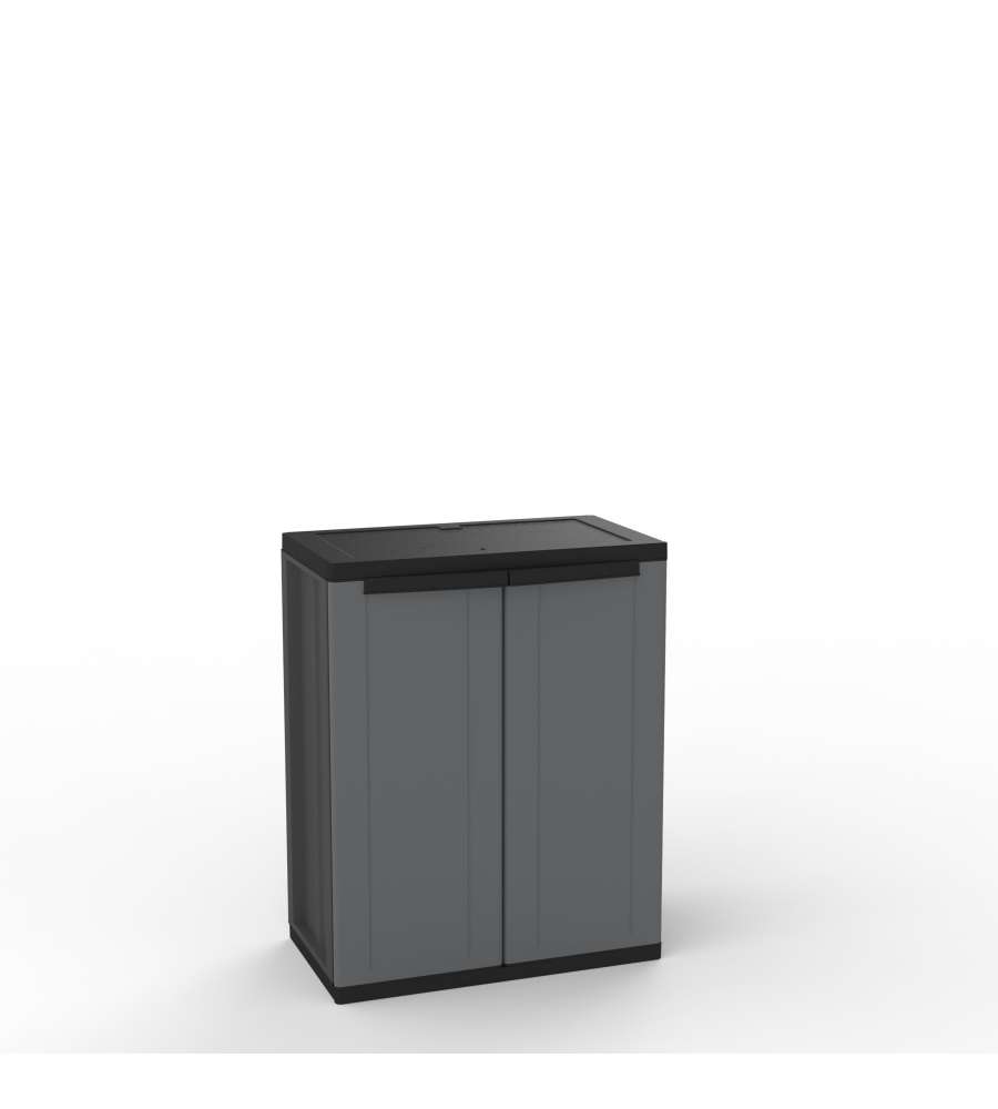 Armadio da esterno Space Saver grigio/nero