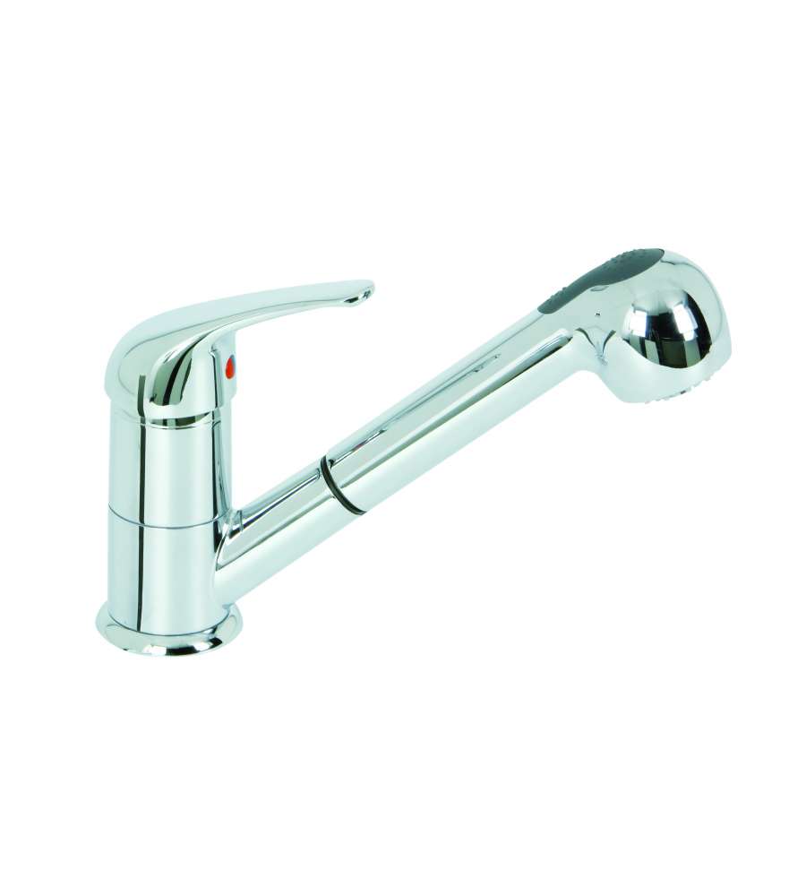 Miscelatore lavello monoforo sole con doccia estraibile Idrobric