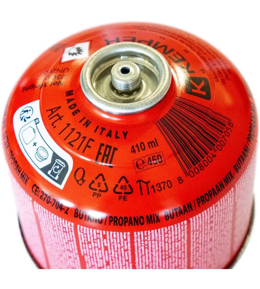 Cartuccia Gas Kemper 230g con Valvola Filettata 7/16