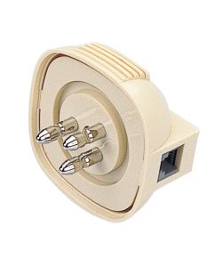 Adattatore Tel. 3P Spina - Presa Plug 4P Polypool