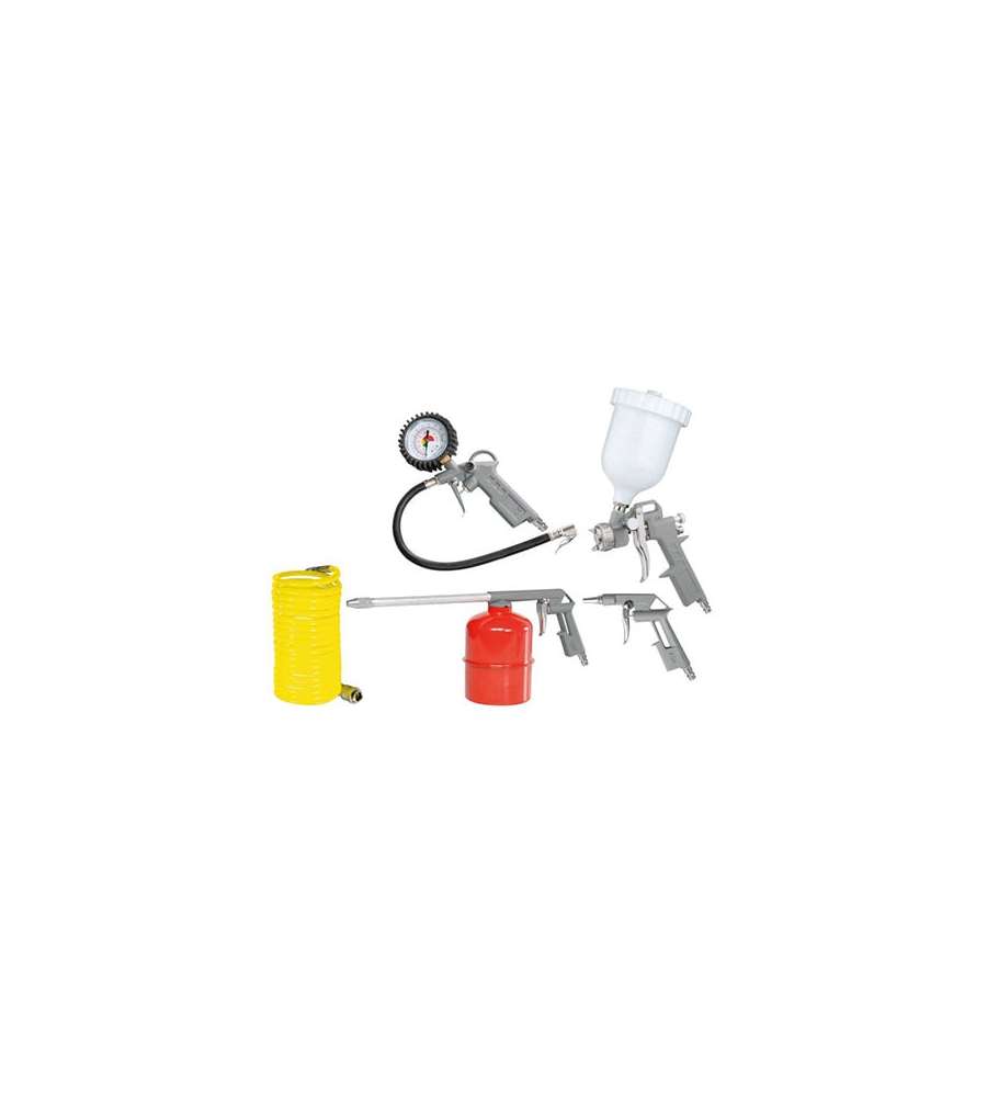 Kit 5 accessori per compressore con pistole e tubo Stanley