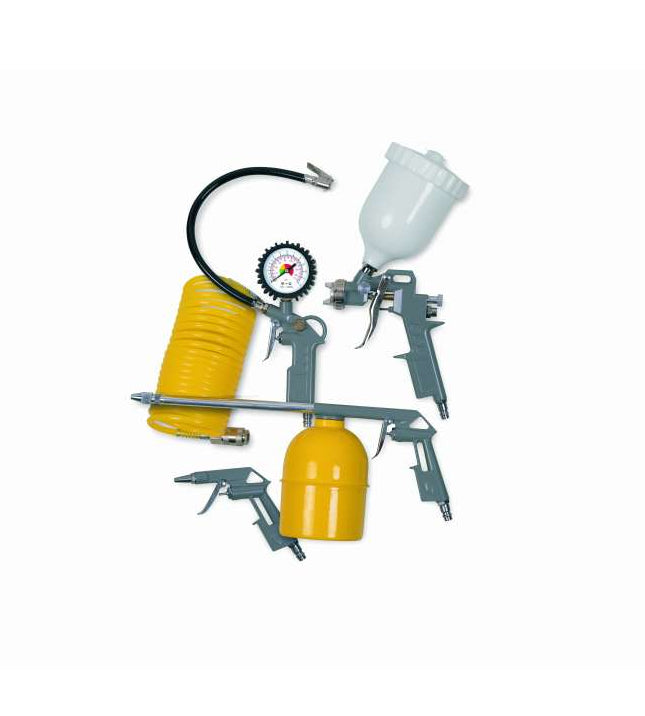 Kit 5 accessori per compressore con pistole e tubo Stanley
