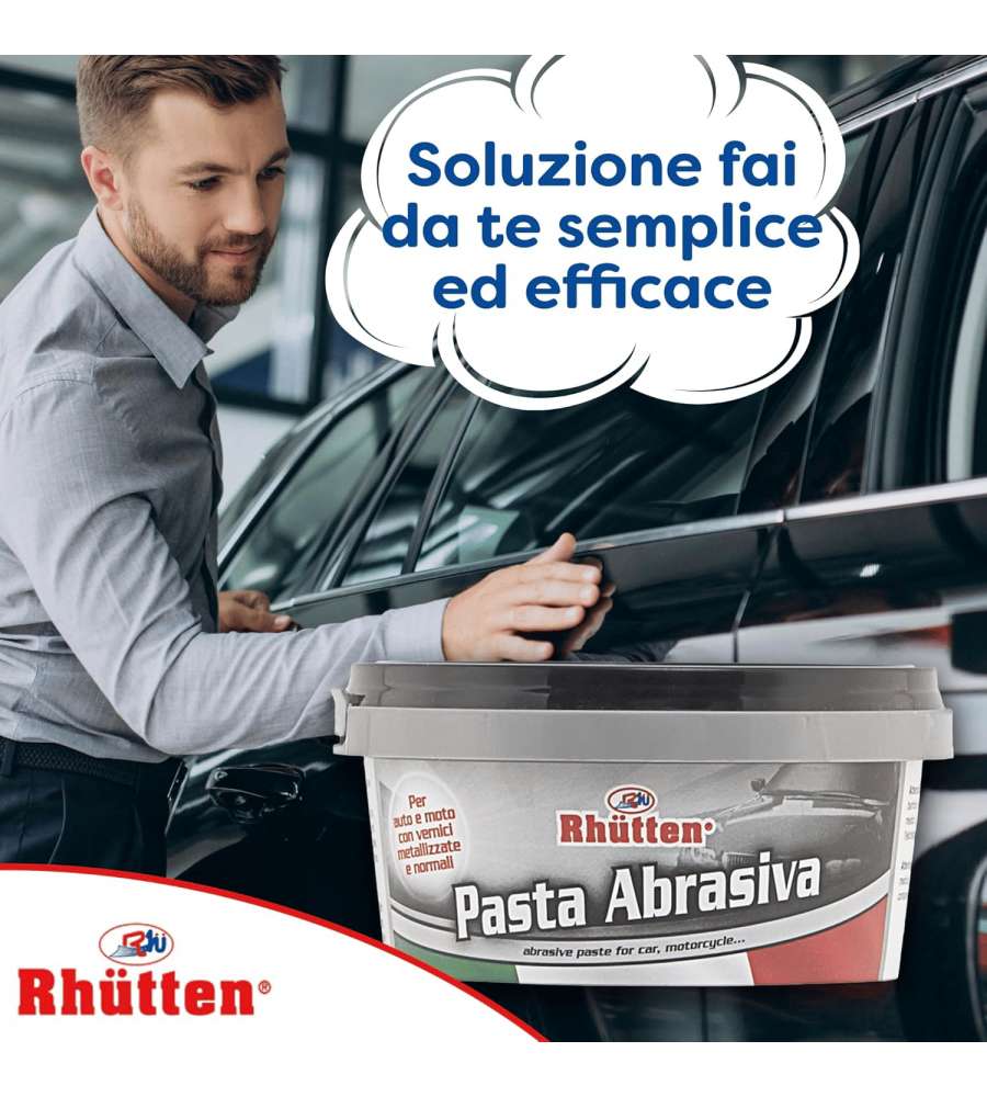 Rhütten Pasta Abrasiva per Carrozzeria 150 ml Elimina Graffi e Rigature