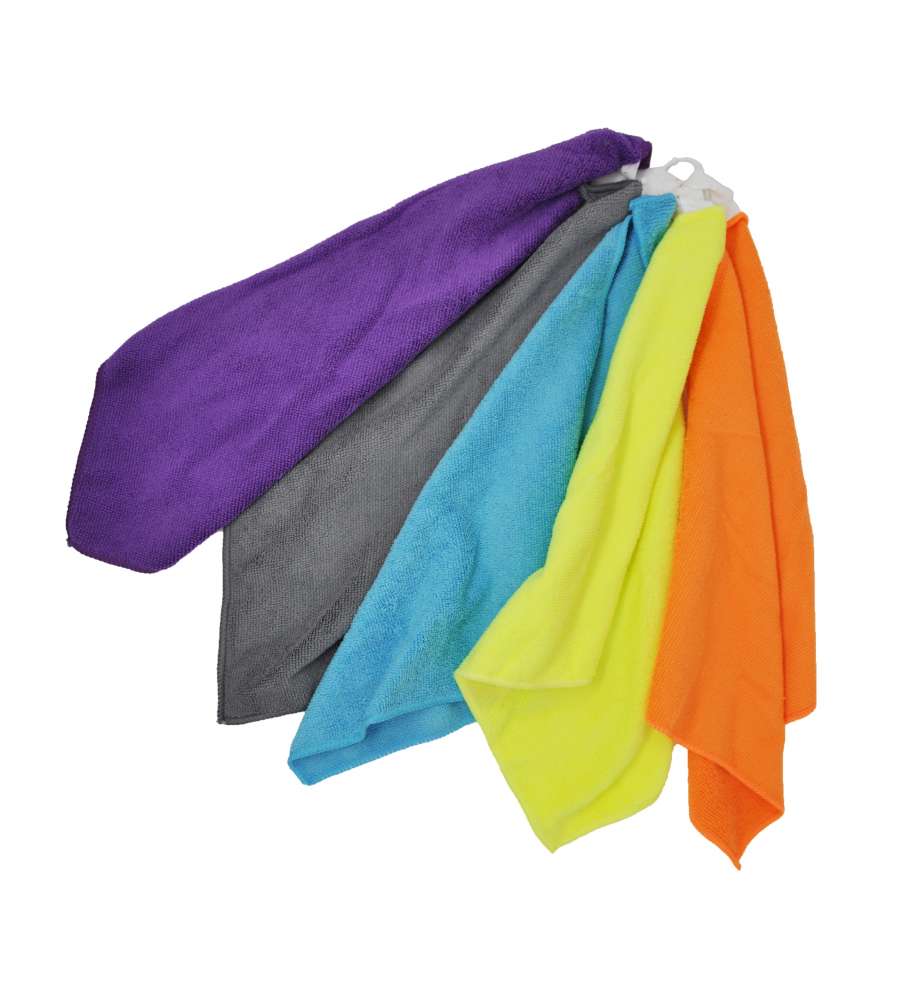 Set 5 panni microfibra 30x40 multiuso Pippo