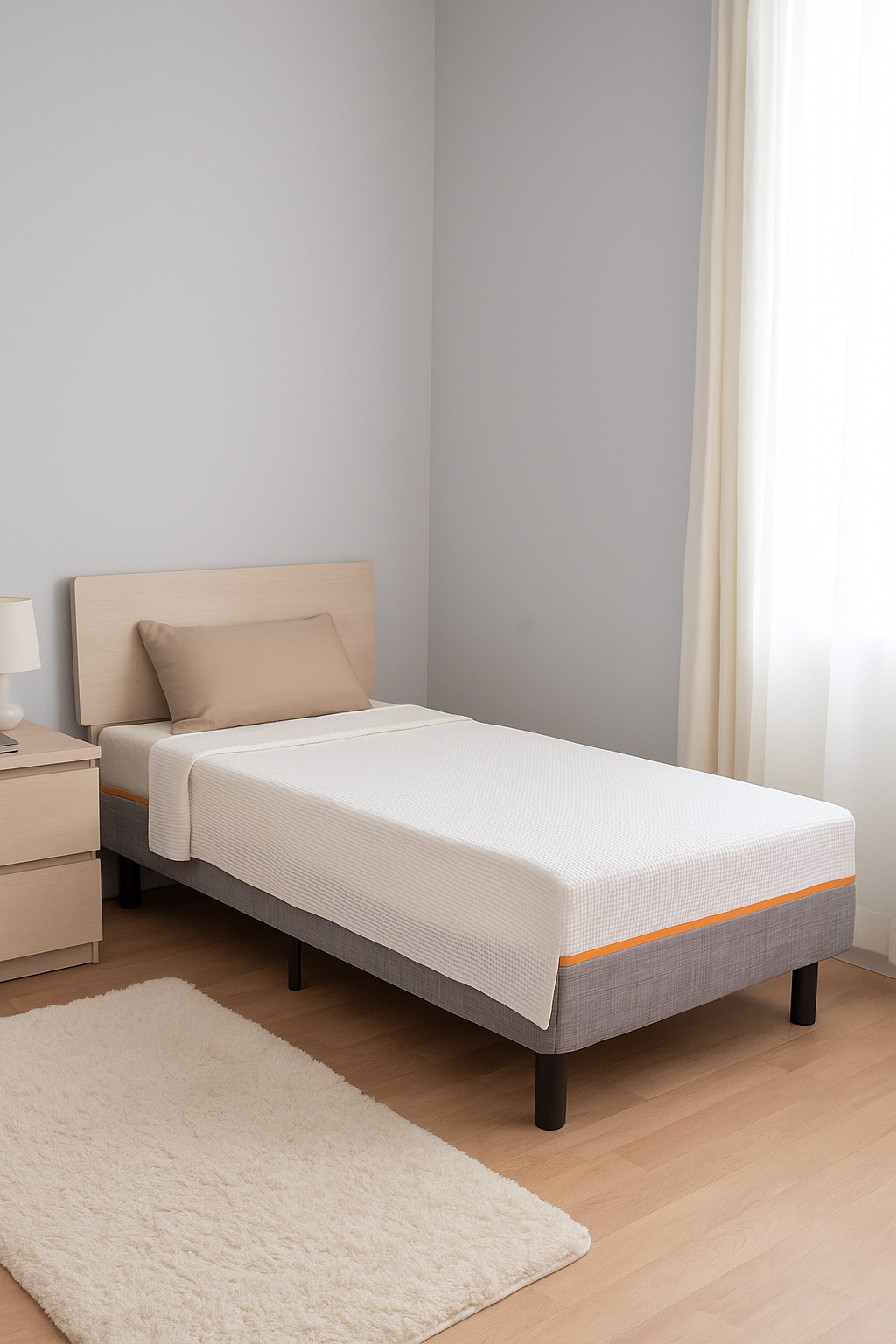 Materasso singolo One 18 cm in poliuretano ergonomico sfoderabile 80x190cm Kasanova