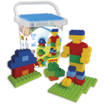 Secchio Grande Mattoncini da Costruzione 100 Pezzi UNICO PLUS, Gioco Educativo Colorato | Kasanova