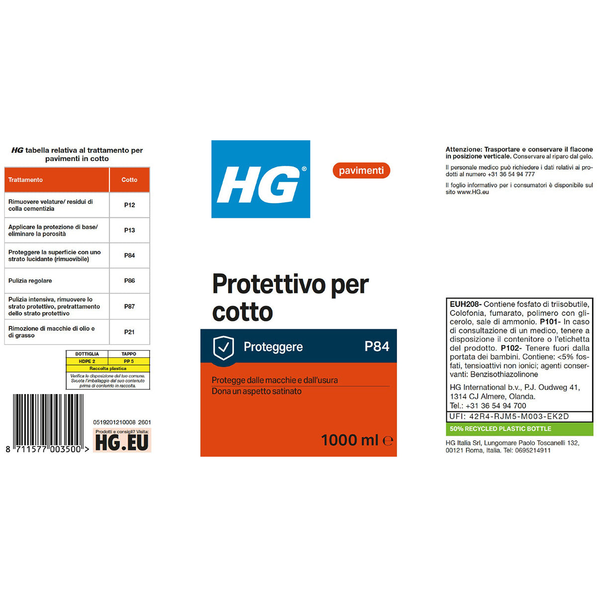 Protettivo per cotto HG 1 L