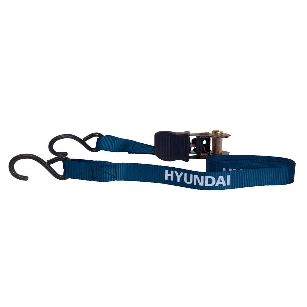 Cinghia di ancoraggio a cricchetto con ganci a S 5 metri x 25 mm 2500 kg Hyundai
