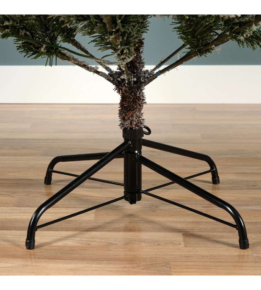 Albero di Natale Artificiale ALLISON LED H.180 cm Innevato 320 Luci LED Integrate Diametro 112 cm | Kaemingk