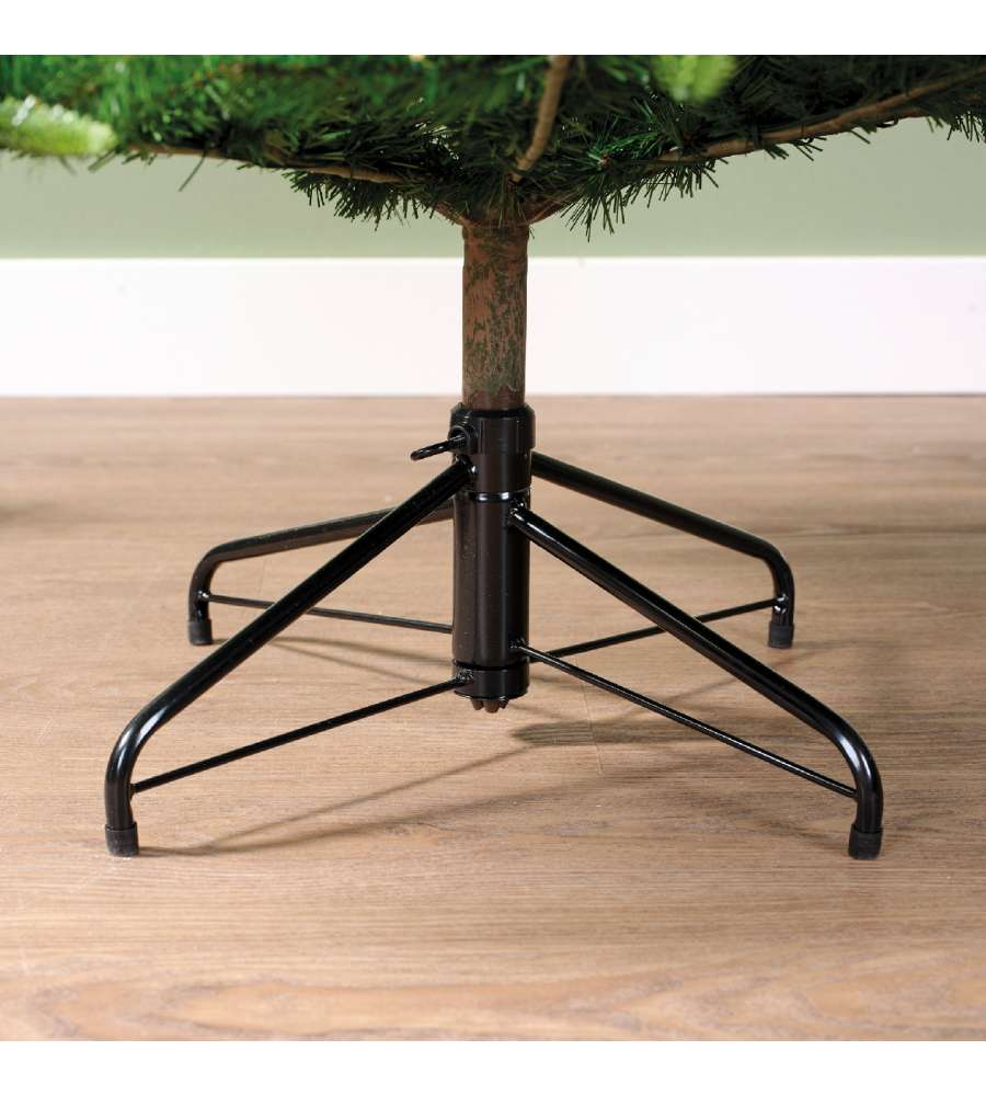 Albero di Natale Artificiale LED Slim Sottile H.210cm Colore Verde per Interno Indoor | Kaemingk