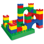 Mattoncini da Costruzione Standard MAXI 48 Pezzi UNICO PLUS in Bauletto, Gioco Educativo Colorato | Kasanova