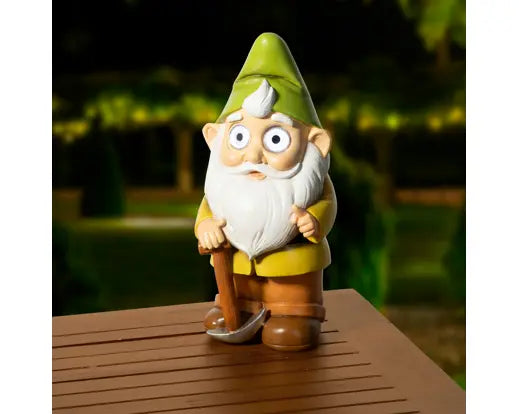 Gnomo da Giardino Solare Kaemingk 30 cm in Polyresina, Statuetta Luminosa Colorata Decorativa | Kaemingk