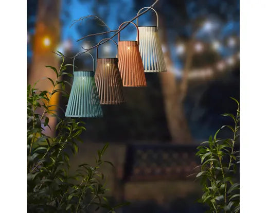 Lanterna Solare Decorativa Kaemingk Lumineo 18 cm, Lampada da Tavolo LED da Esterno Colori Assortiti | Kaemingk