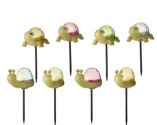 Lampada Solare da Giardino Kaemingk Lumineo su Picchetto, Soggetto Tartaruga o Lumaca Decorativa | Kaemingk