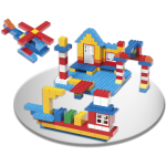 Secchio Mattoncini da Costruzione 250 BLOX (250 Pezzi), Gioco di Costruzione Educativo | Kasanova