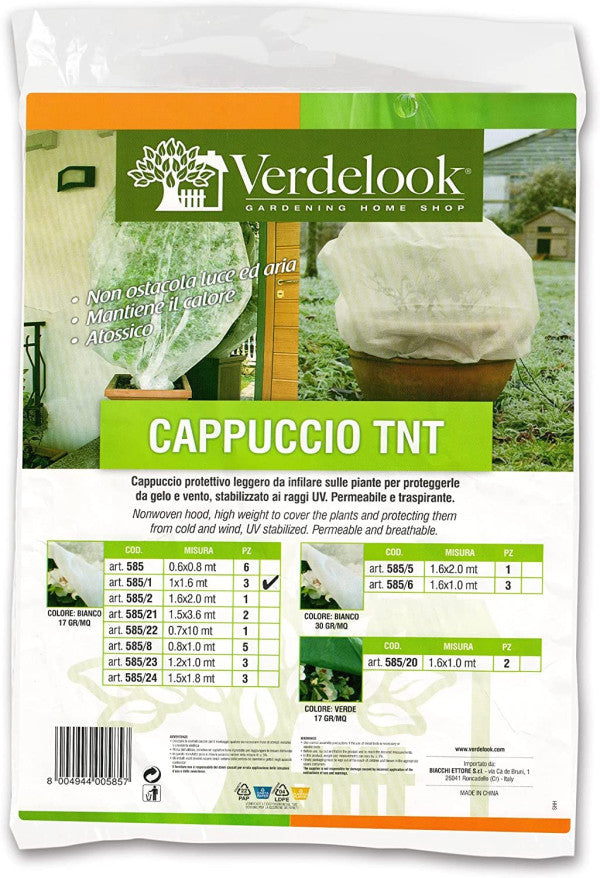 Cappuccio TNT 1,6x2 Metri Verdelook