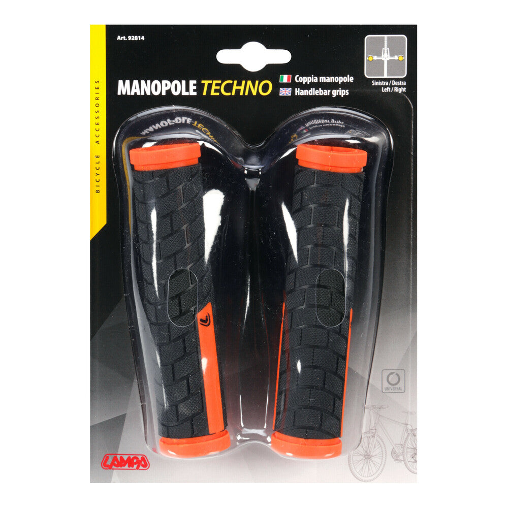 Coppia di manopole universali in TPE Techno Lampa