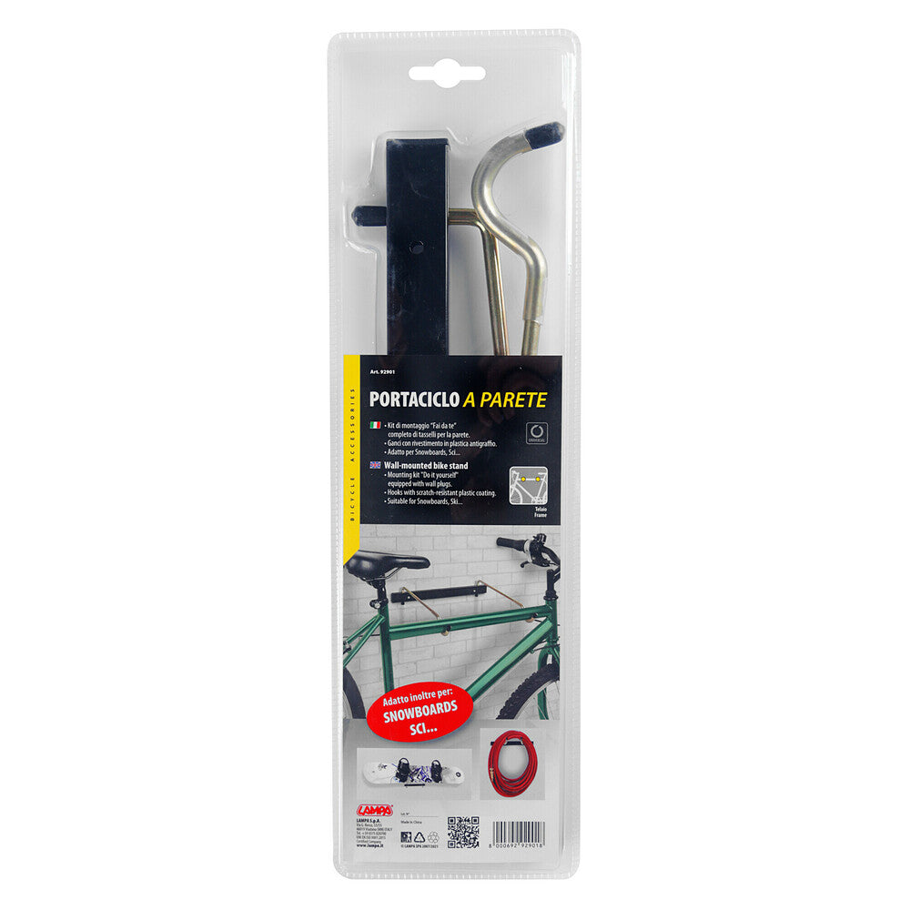 Portaciclo a parete con bracci ripiegabili Lampa