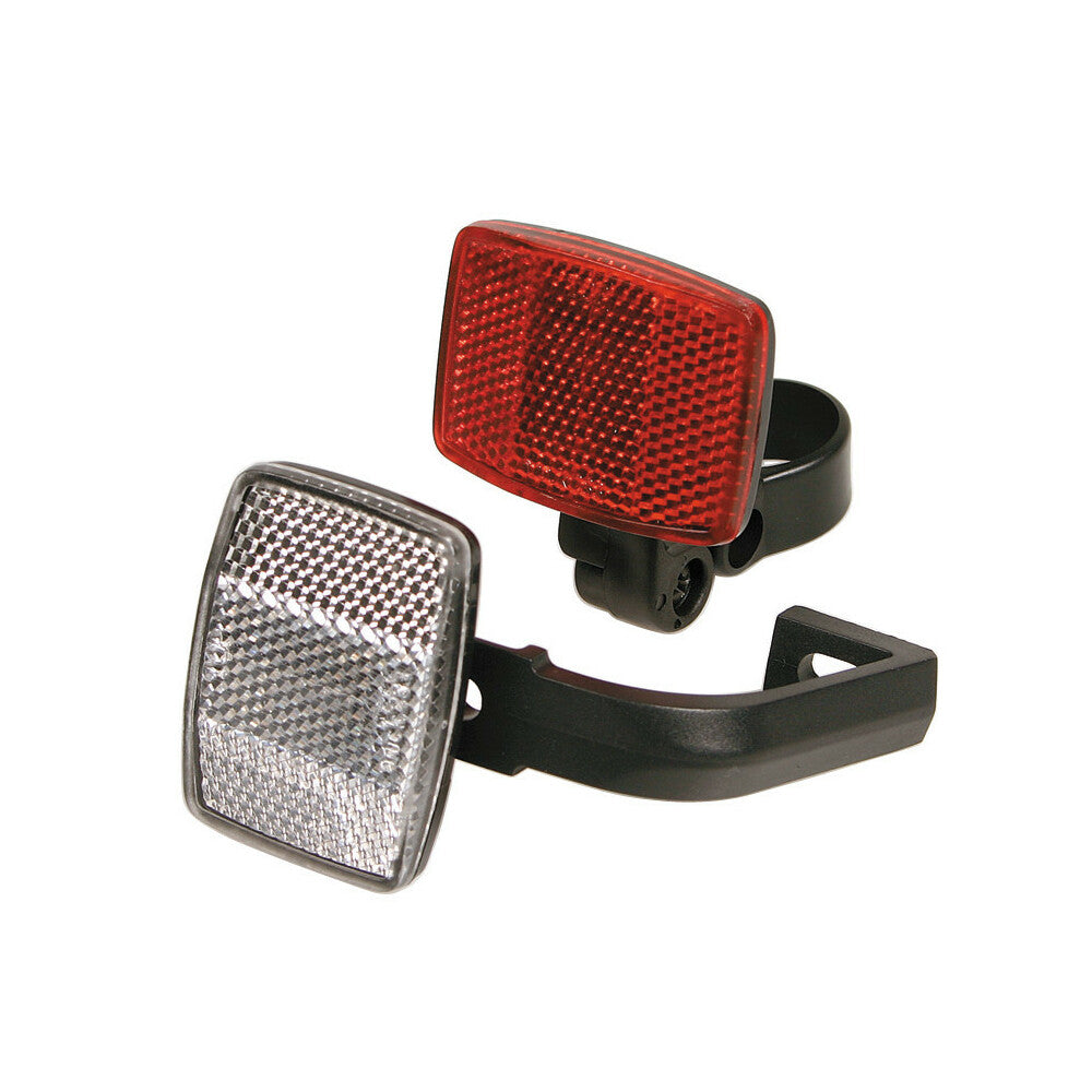 Set 2 catarifrangenti grandangolari con staffe Lampa