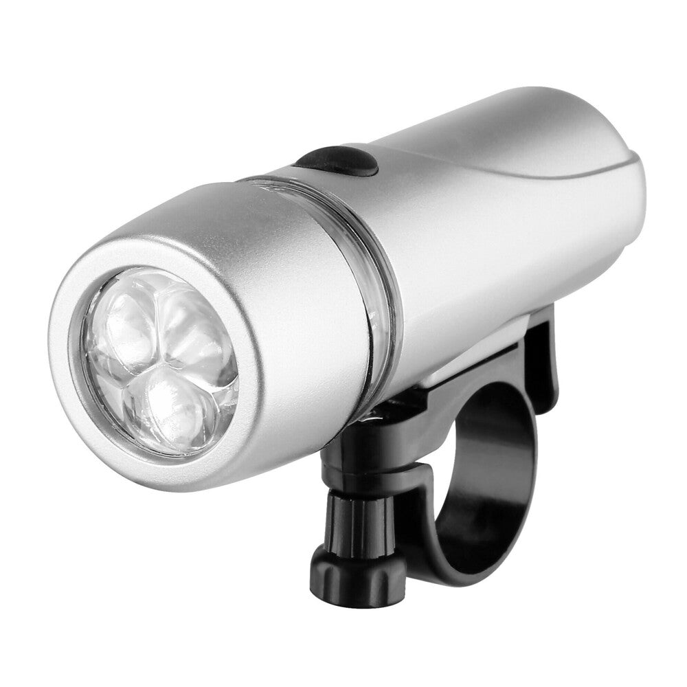 Fanale anteriore o posteriore a 3 LED ultra luminosi silver con staffa a sgancio rapido Lampa