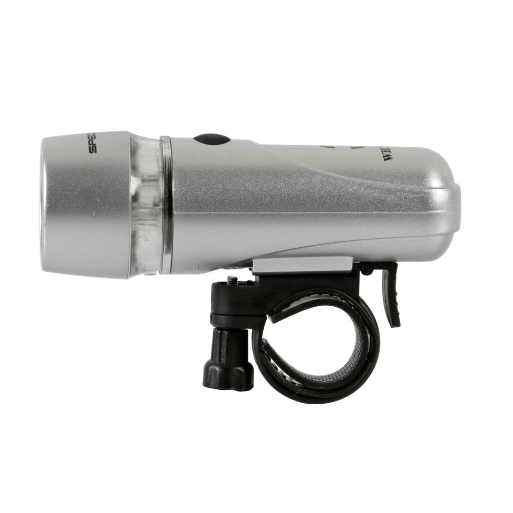 Fanale anteriore o posteriore a 3 LED ultra luminosi silver con staffa a sgancio rapido Lampa