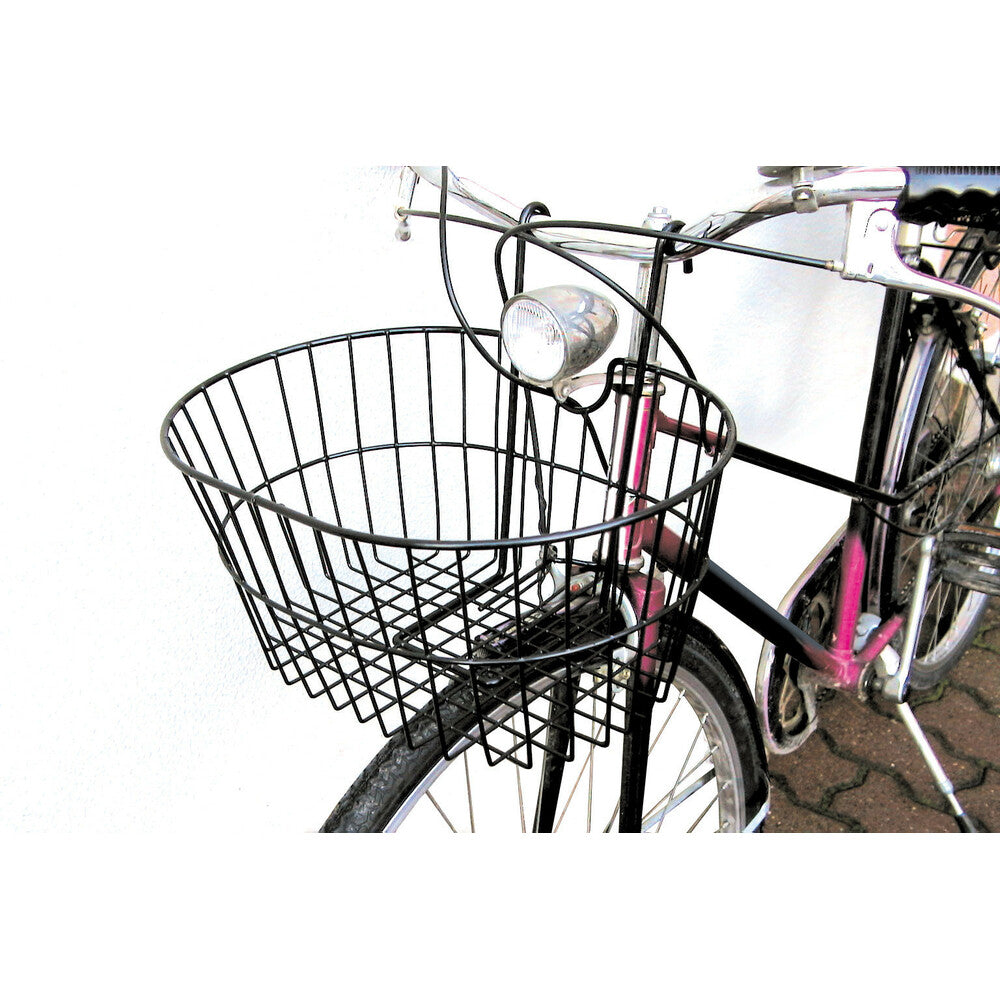 Cestino anteriore per manubrio in metallo plastificato per bici donna 26/28 e Olanda Lampa