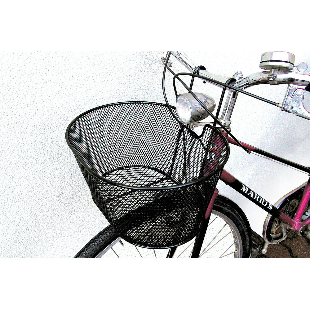 Cestino anteriore a rete per manubrio in metallo plastificato per bici donna 26/28 e Olanda Lampa