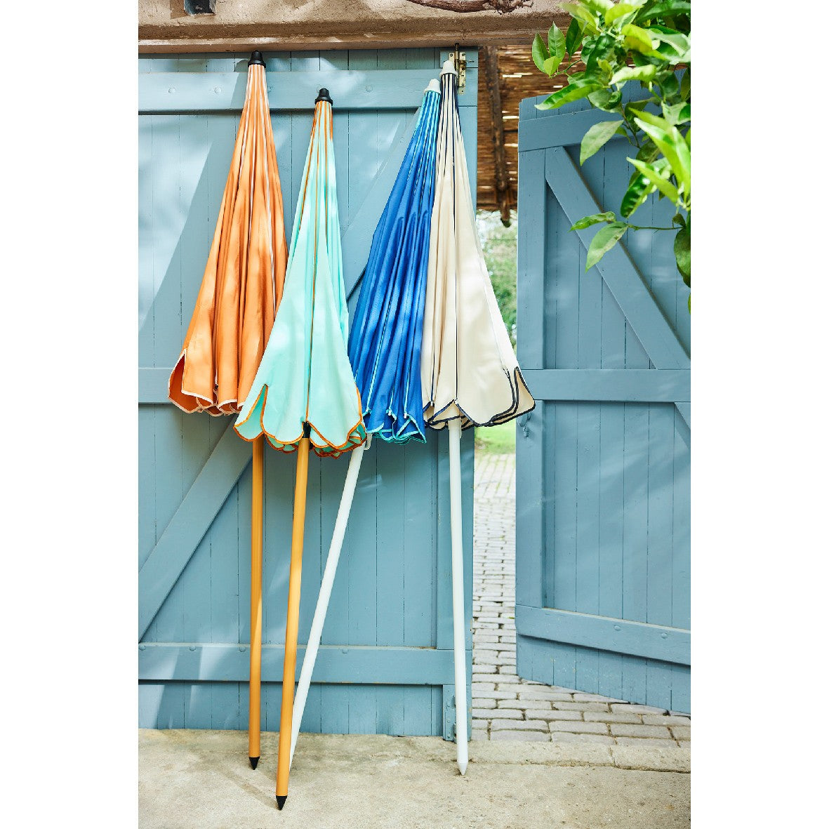 Ombrellone Vintage Blue D.195 Kaemingk - Stile Retro e Protezione per il Tuo Spazio Esterno