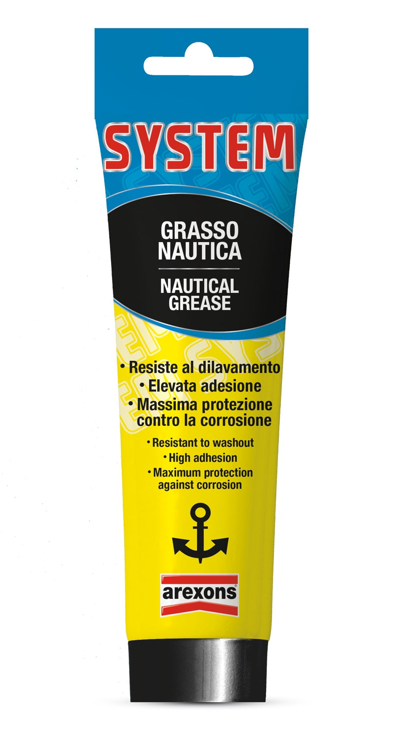 System Grasso Nautica 100ml - Lubrificante Speciale per Meccanismi e Attrezzature Nautiche Arexons