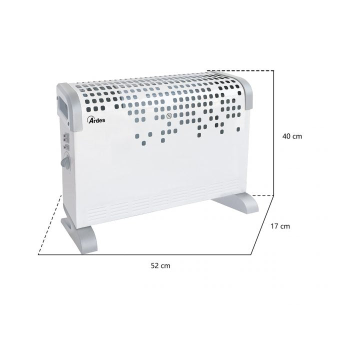 Termoconvettore turbo ventilato Turbine grigio Ardes