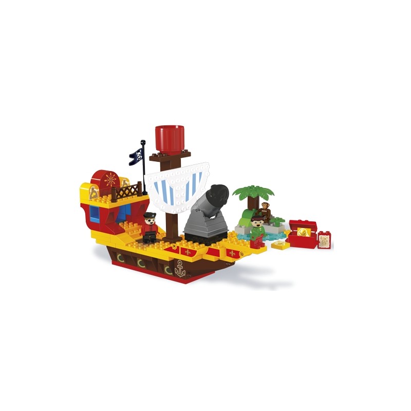 Barca dei Pirati Giocattolo con Accessori, Vascello Pirata per Avventure e Giochi di Ruolo | Kasanova