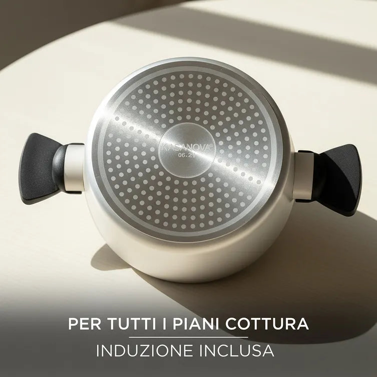 Batteria da Cucina CORREDO 2.0 Set 11 Pezzi Antiaderente in Alluminio Forgiato, Idea Regalo di Natale | Kasanova