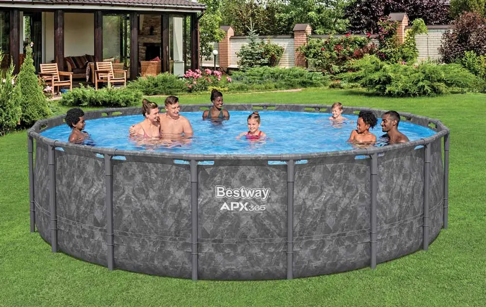 Piscina Fuori Terra Bestway Power Steel Tonda 549x132 cm con Pompa a Sabbia, Set Completo | Bestway