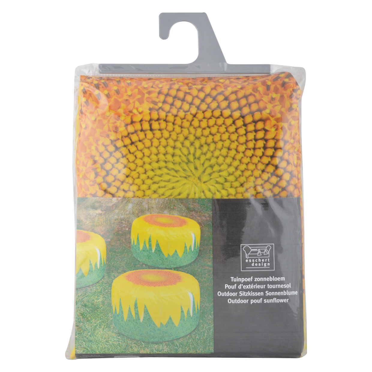 Pouf Girasole Gonfiabile XXL: Comfort Estivo e Design Allegro per Relax in Giardino e Piscina