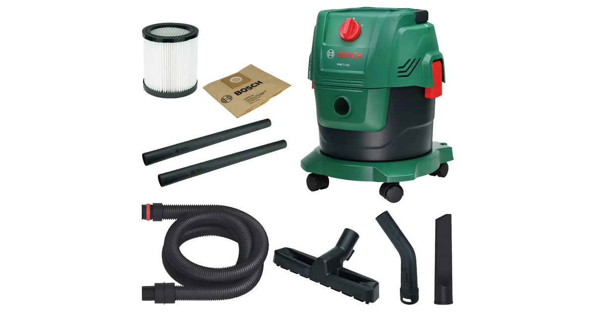 Aspiratore Universale a Secco e Liquidi 1000 W 15 L con Funzione Soffiante Bosch PAS15-200