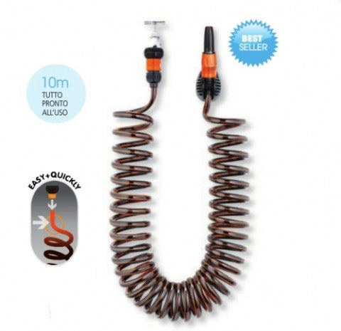Kit tubo spiralato 10 metri con accessori Claber