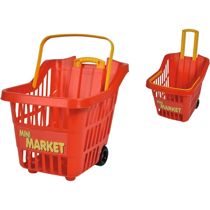 Carrello Mini Market Giocattolo per Bambini (Simulazione Spesa), Ruote Funzionanti | Kasanova