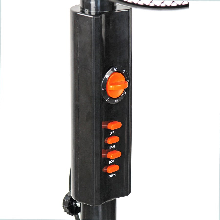 Stufa in Carbonio Brigros Regolabile 1000W, Riscaldatore Elettrico Oscillante con Timer e Protezione Termica | Brigros